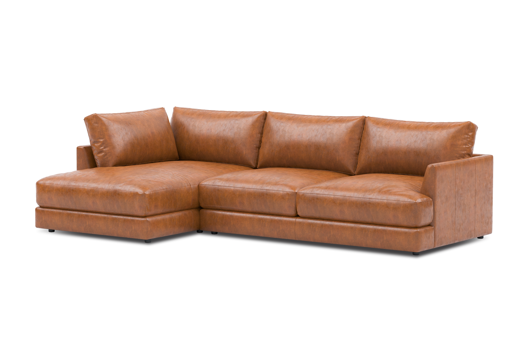 Serena Leather Sectional Lounge