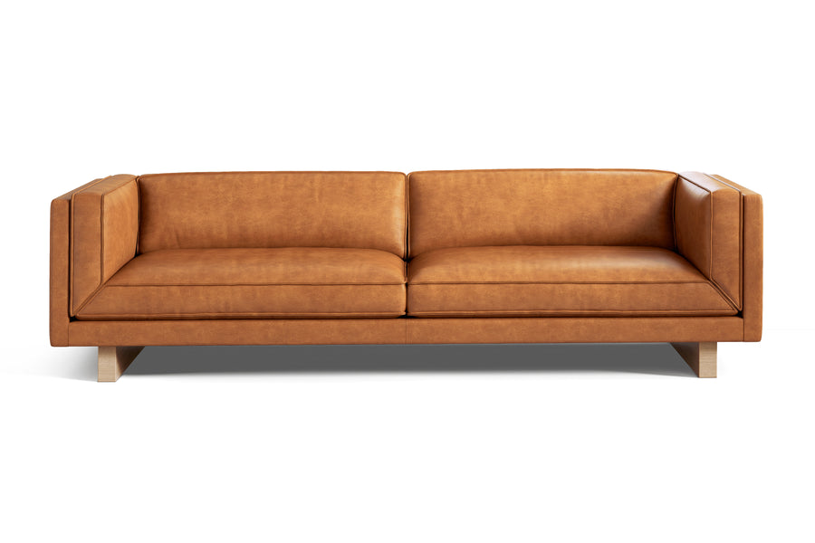 Valencia Alaina Leather Wide Seat Lounge, Tan