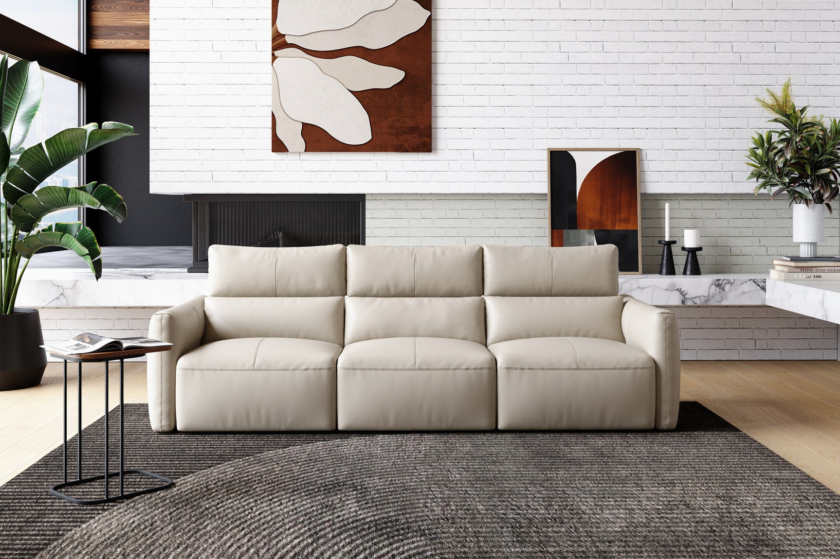 Alessia Leather Recliner Lounge