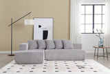 Alexus Corduroy Fabric Sectional Lounge