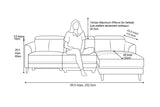 Andria Leather Reclining Sectional Lounge