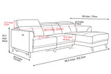 Andria Leather Reclining Sectional Lounge