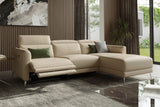 Andria Leather Reclining Sectional Lounge