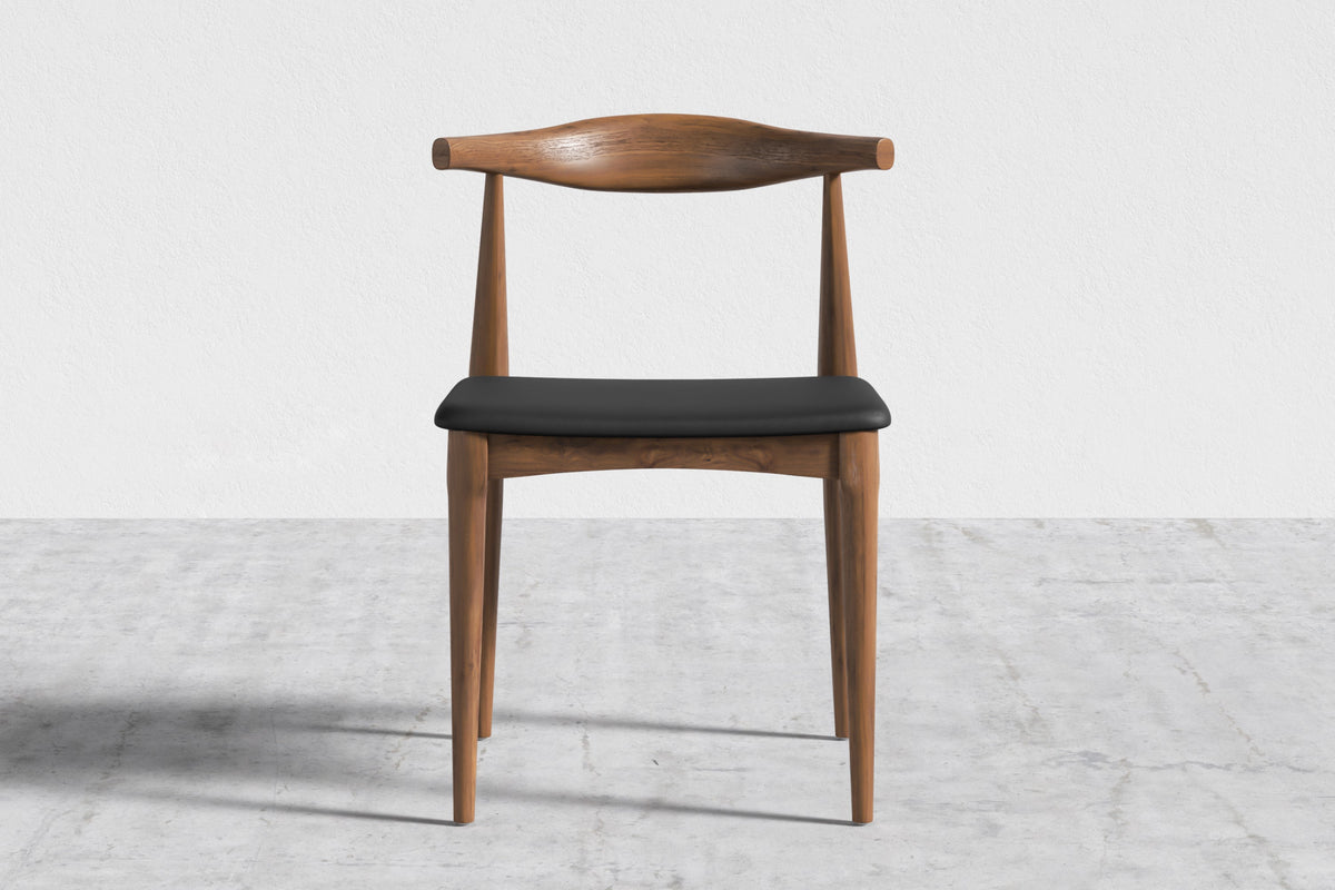 Valencia Arbor Leather Dining Chair, Walnut