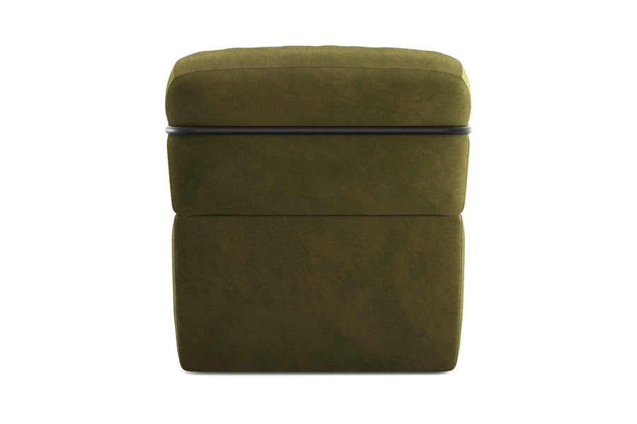 Valencia Arianna Parisian Velour Fabric Accent Chair, Dark Green