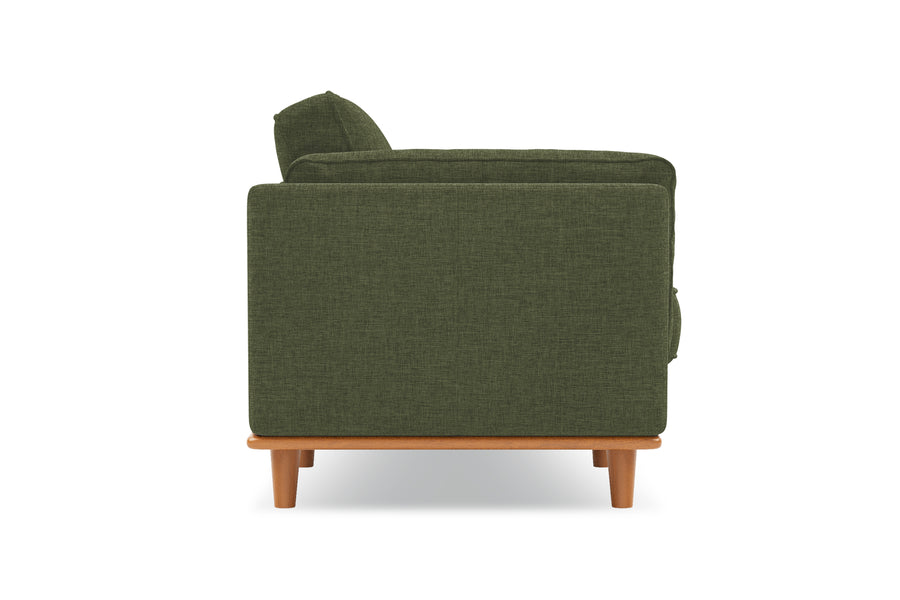 Valencia Artisan Swiss Linen Accent Chair, Olive Green