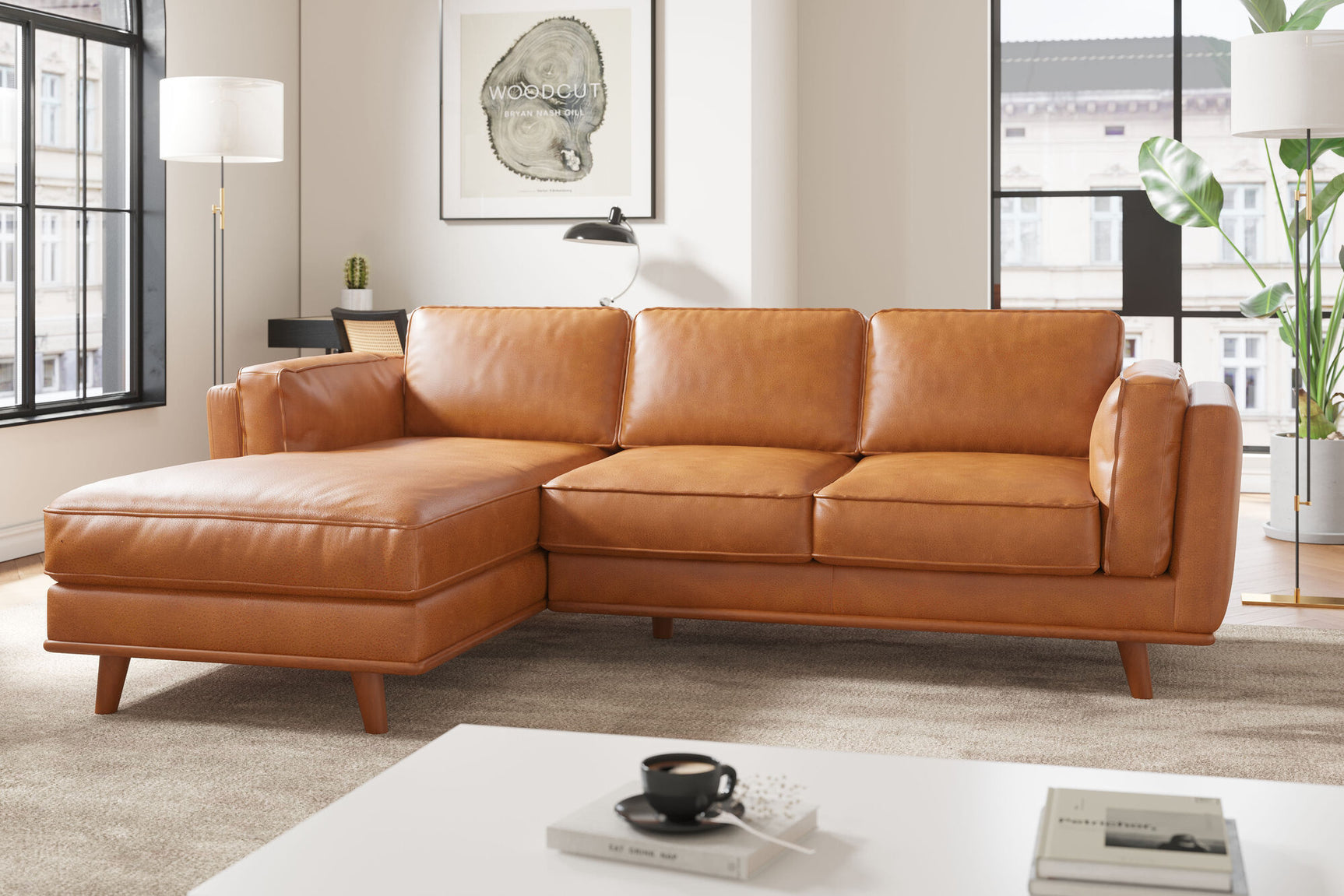 Artisan Leather Sectional Lounge
