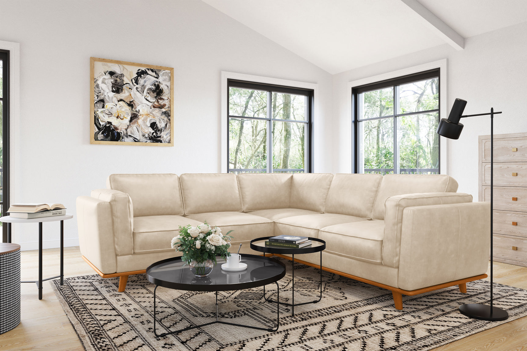 Artisan Leather Corner Sectional Lounge
