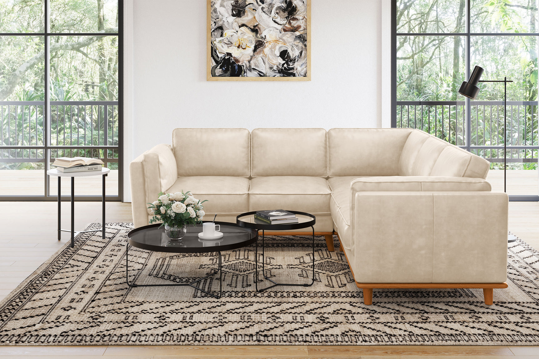 Artisan Leather Corner Sectional Lounge