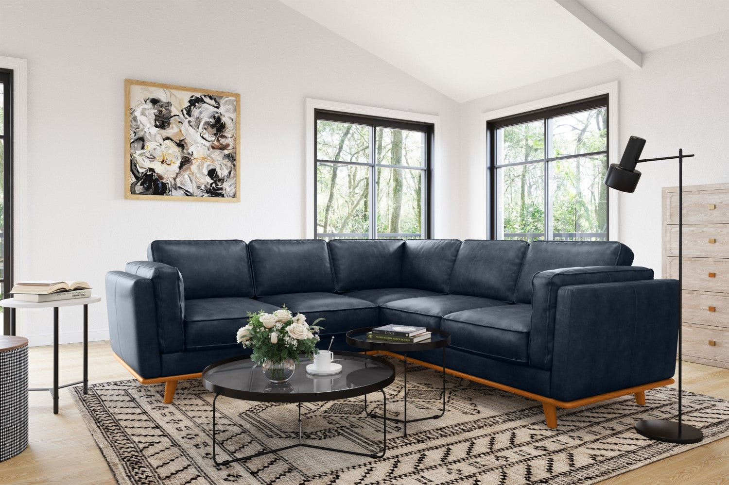 Artisan Leather Corner Sectional Lounge