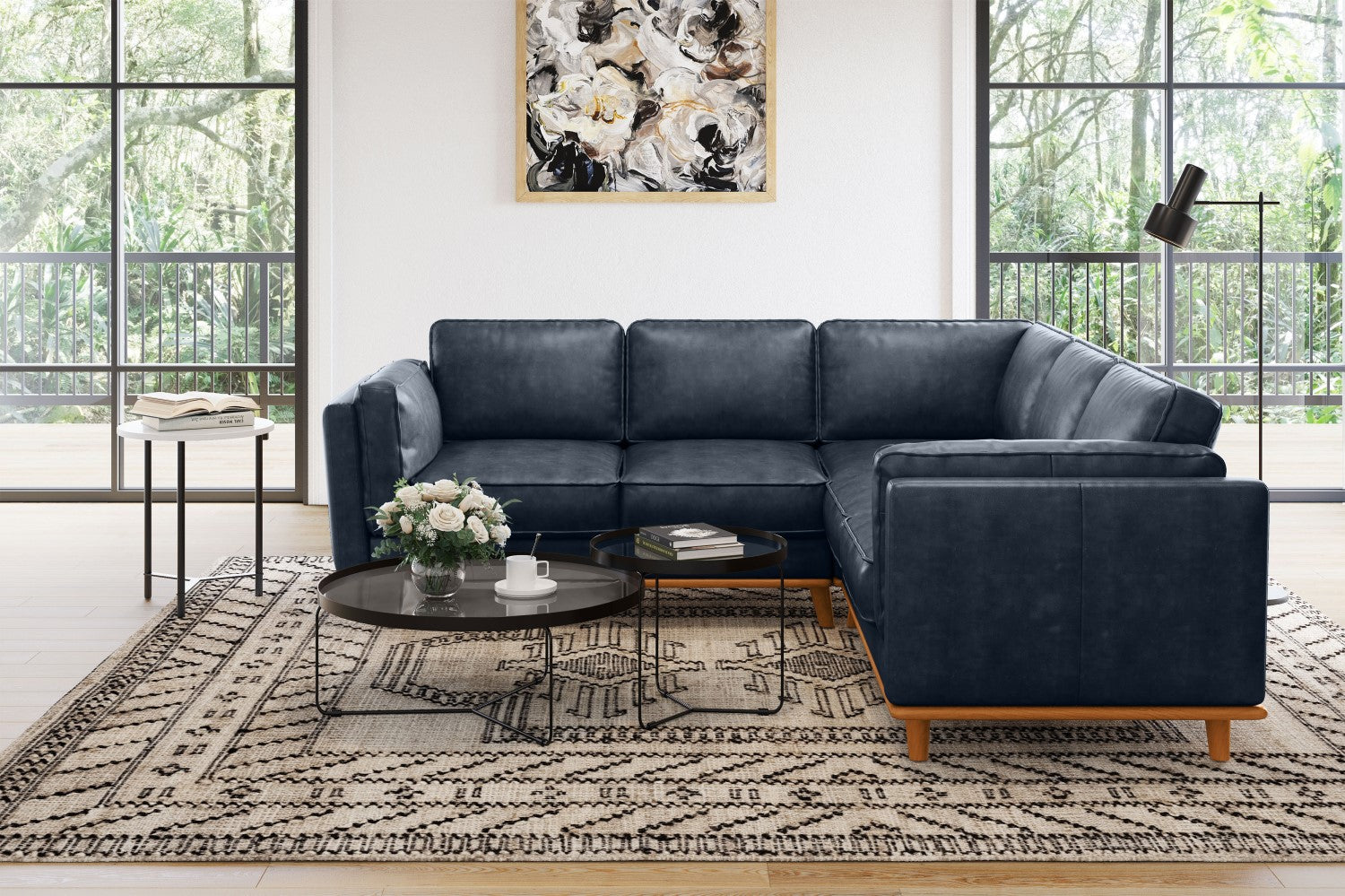 Artisan Leather Corner Sectional Lounge