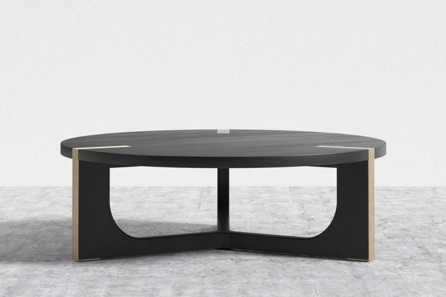 Valencia Auron Wood Coffee Table, Black