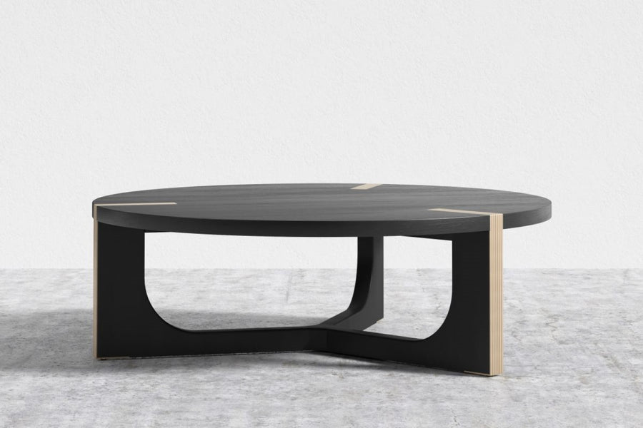 Valencia Auron Wood Coffee Table, Black