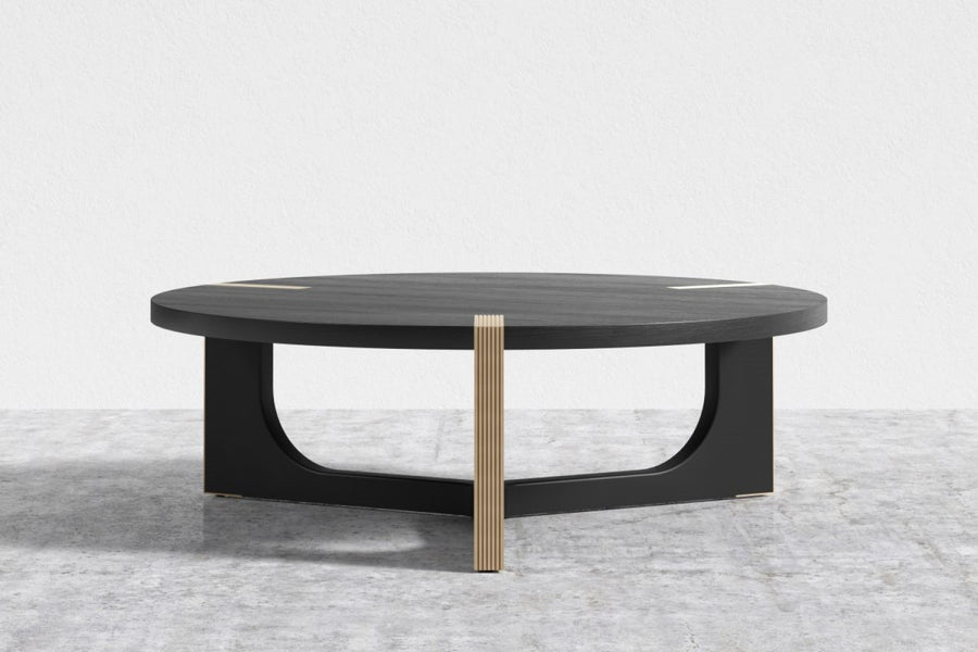 Valencia Auron Wood Coffee Table, Black