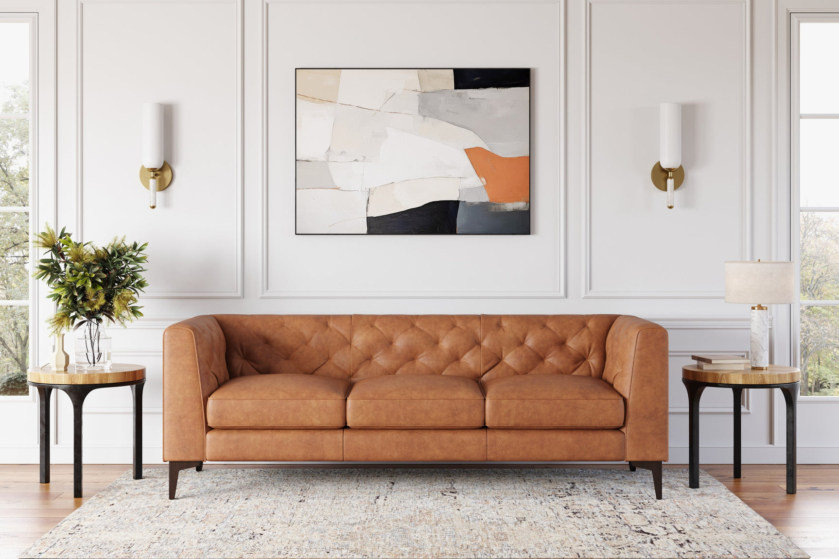 Avery Leather Lounge