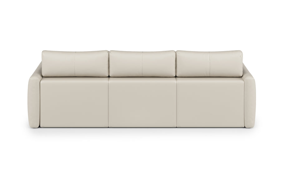 Valencia Alessia Leather Three Seats Recliner Sofa, Beige Lounge, Beige