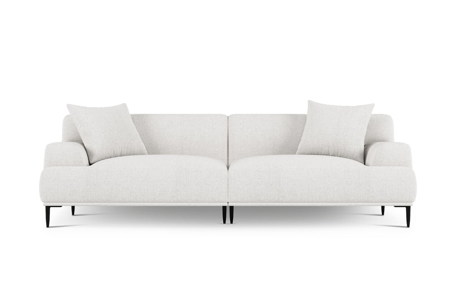 Valencia Kotor Modern Fabric Sofa, White