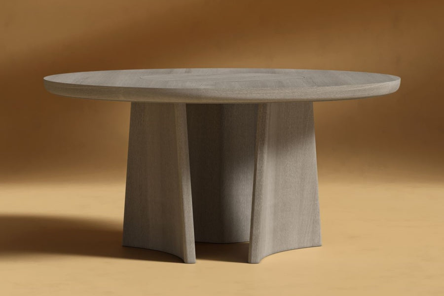 Valencia Cairn Oak Dining Table, Grey