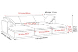 Claire Leather Modular Lounge