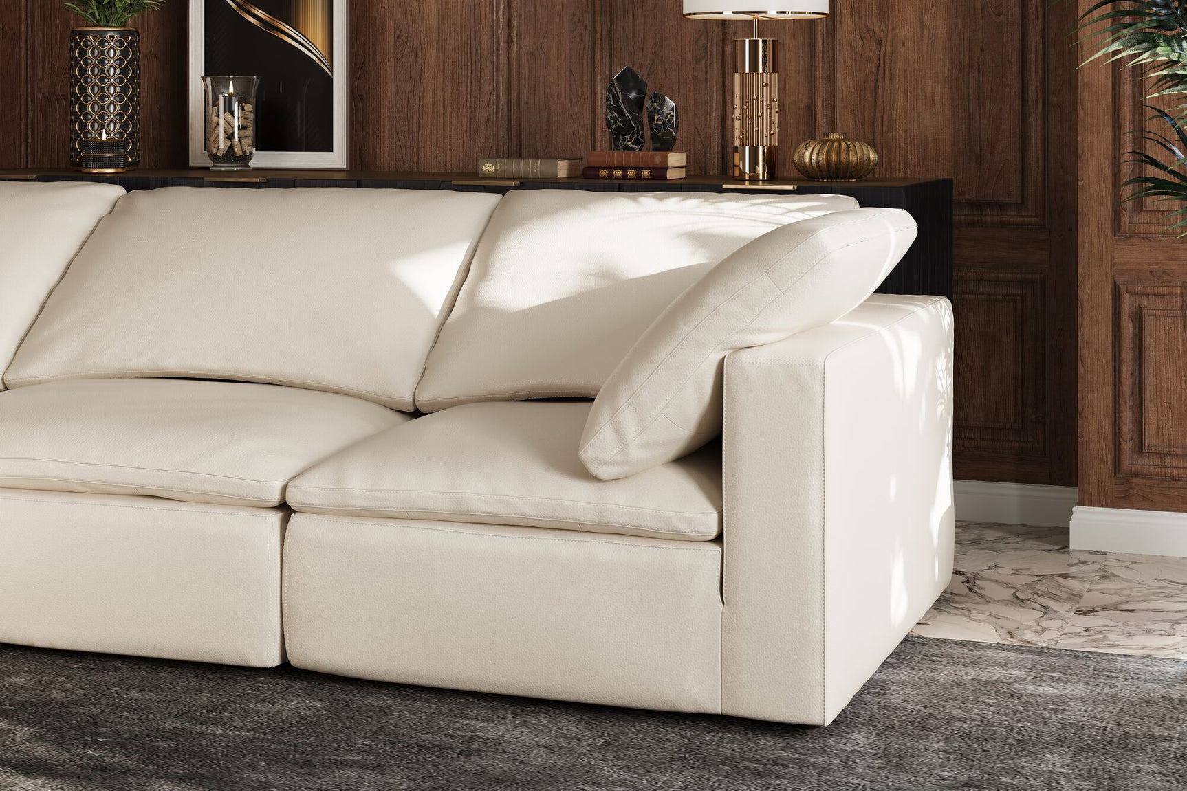 Claire Leather Modular Lounge