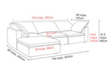 Claire Leather Modular Lounge