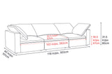Claire Leather Modular Lounge