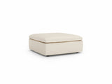 Claire Leather Ottoman