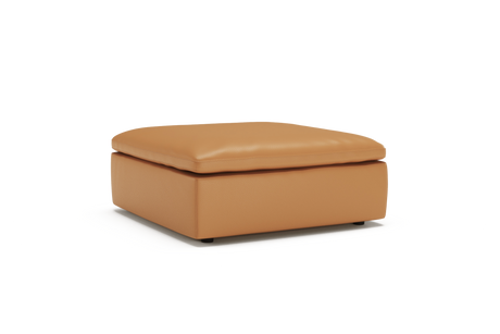 Claire Leather Ottoman