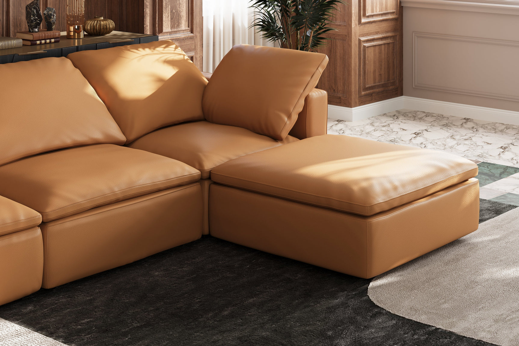 Claire Leather Corner Piece