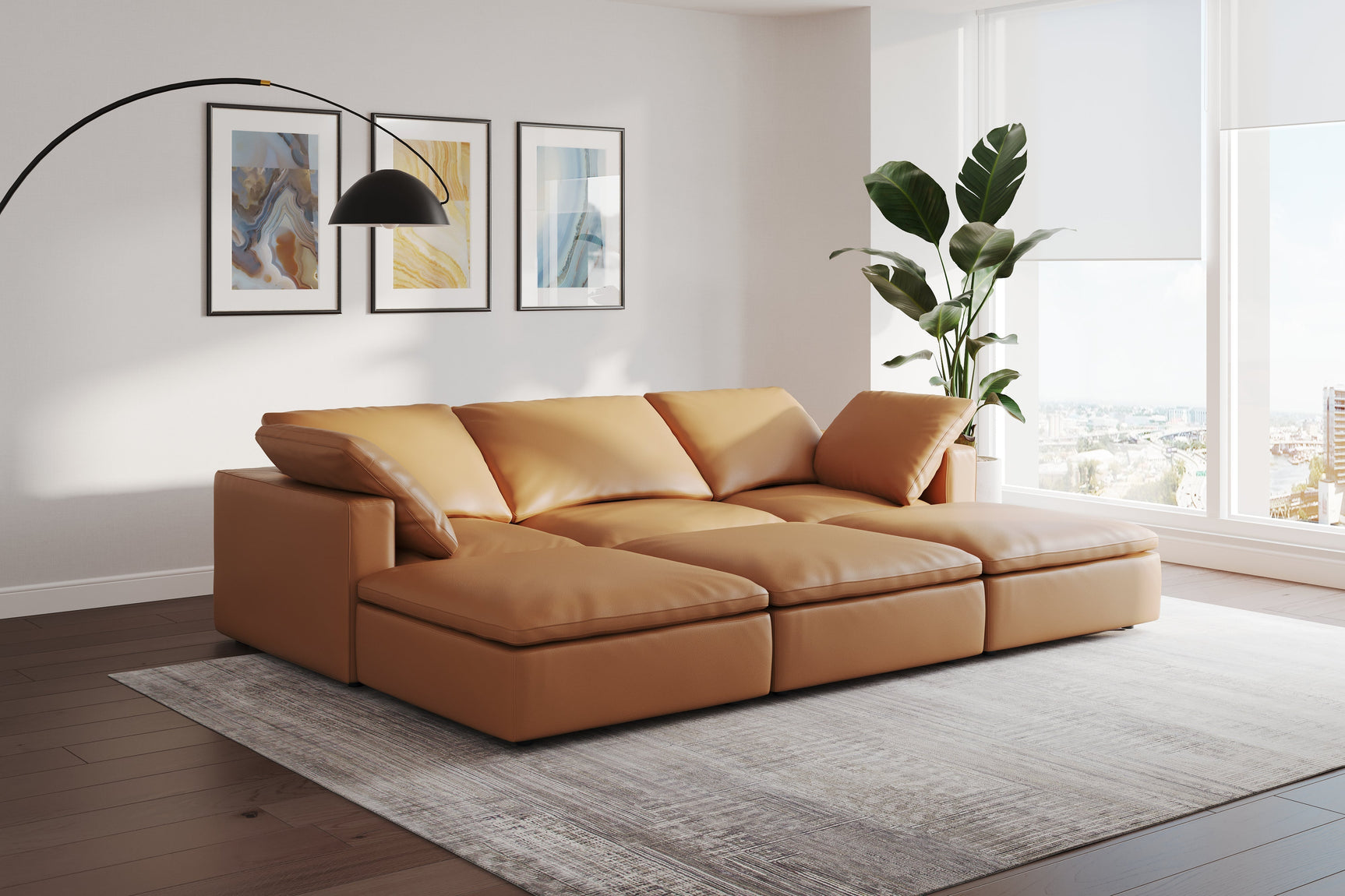 Claire Leather Corner Piece