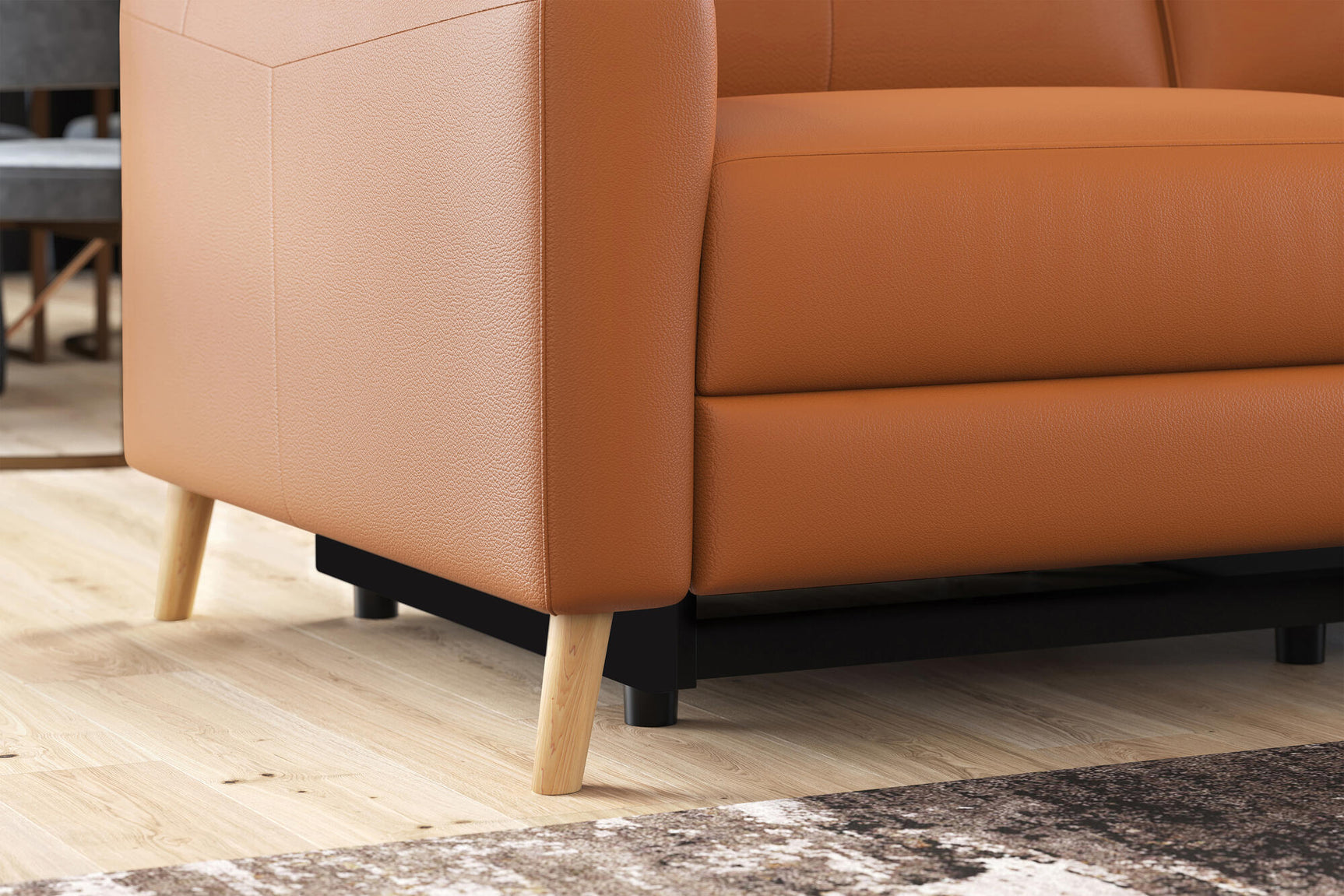 Elodie Leather Dual Recliner Lounge with Console