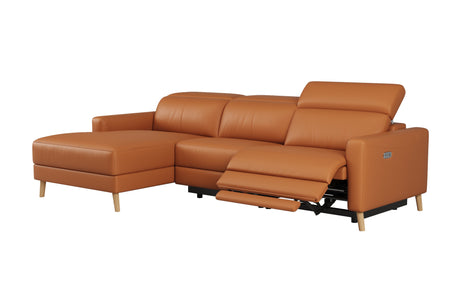 Elodie Leather Recliner Sectional Lounge