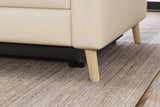 Elodie Leather Dual Recliner Lounge with Console