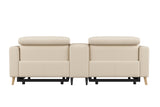 Elodie Leather Dual Recliner Lounge with Console