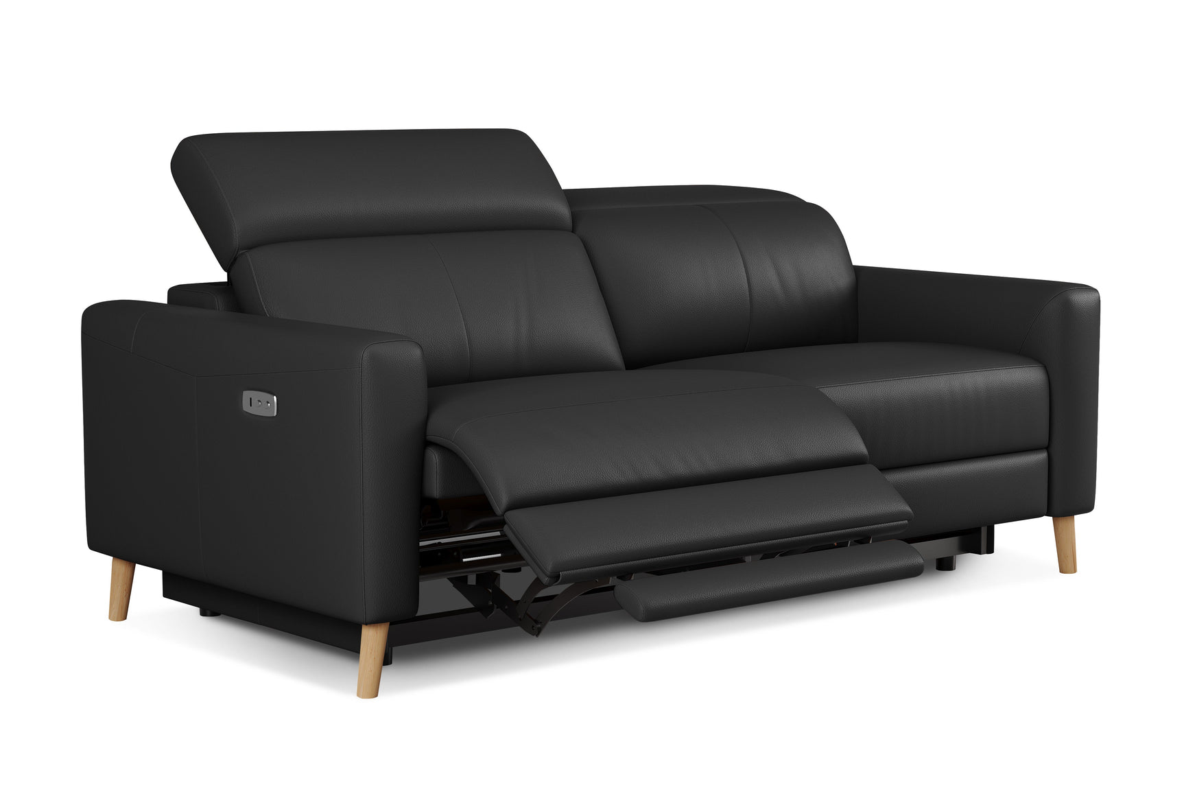 Elodie Leather Dual Recliner Lounge