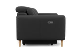 Elodie Leather Dual Recliner Lounge with Console