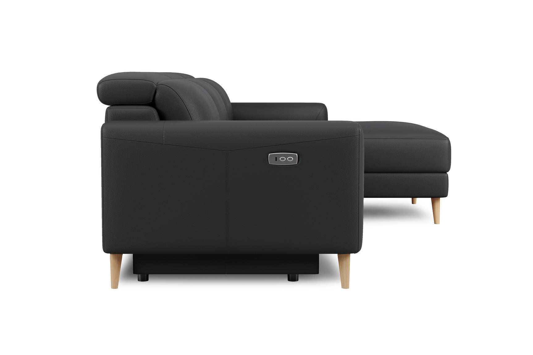 Elodie Leather Recliner Sectional Lounge
