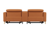 Elodie Leather Dual Recliner Lounge with Console