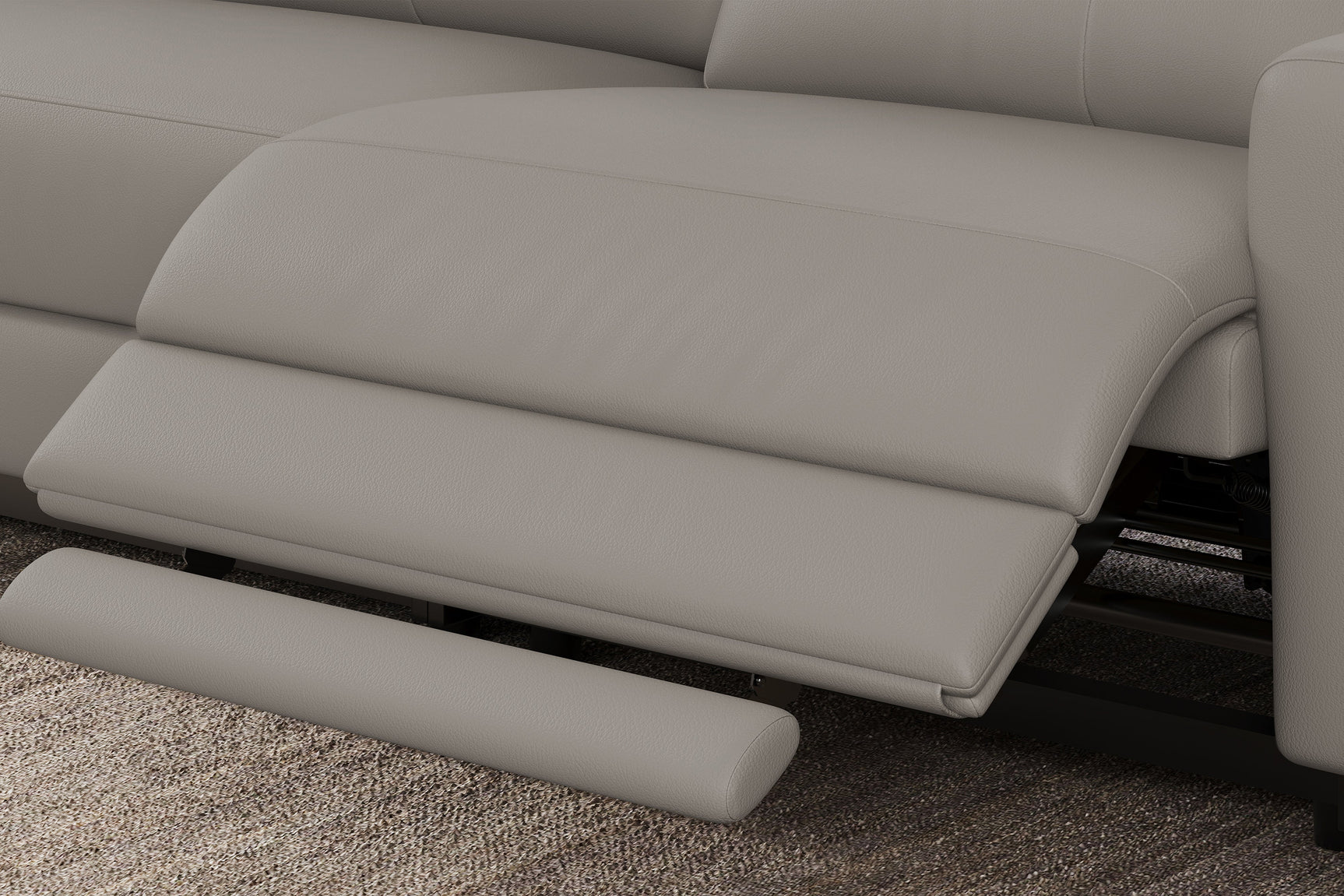 Elodie Leather Dual Recliner Lounge with Console