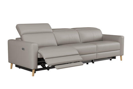 Elodie Leather Dual Recliner Lounge
