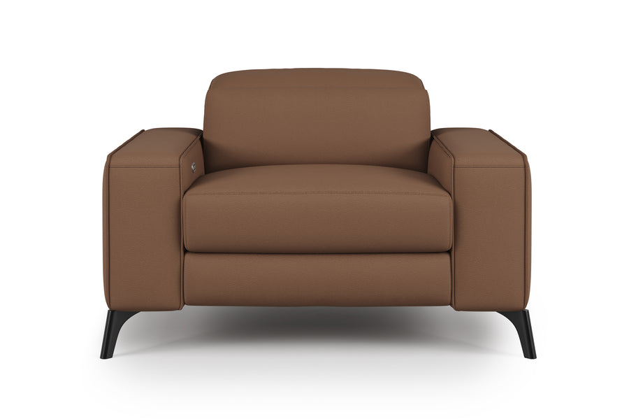 Valencia Esther Top Grain Leather Recliner Seat, Brown