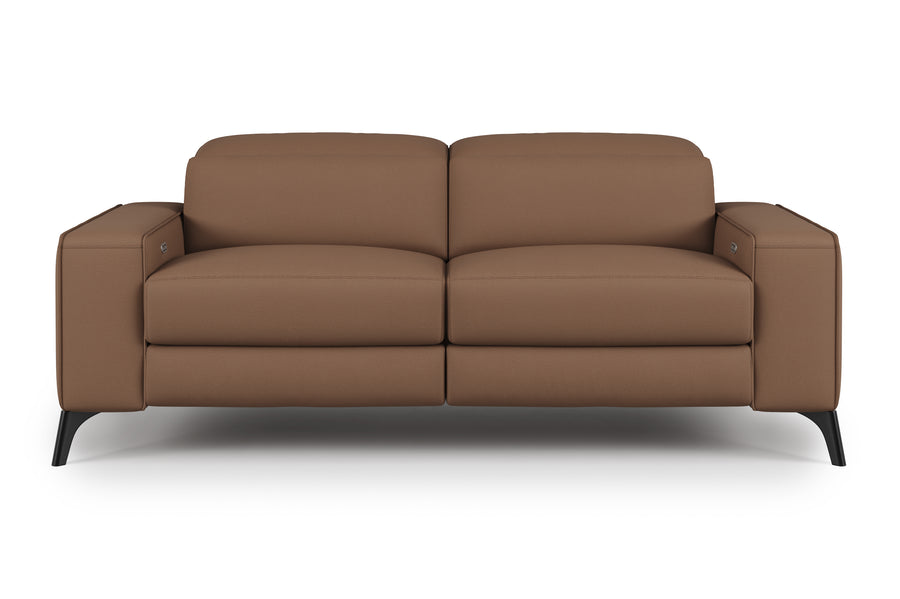 Valencia Esther Top Grain Leather Loveseat Lounge, Brown