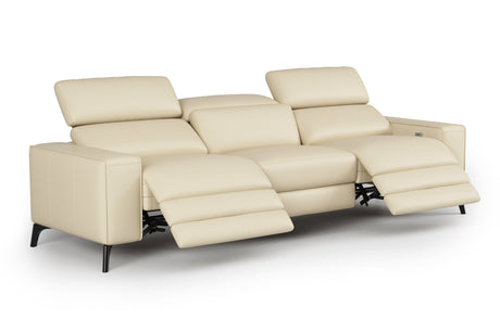 Esther Leather Dual Recliner Lounge