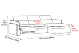 Fernanda Fabric Recliner Sectional Lounge