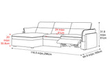 Fernanda Fabric Recliner Sectional Lounge