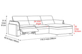 Fernanda Fabric Recliner Sectional Lounge