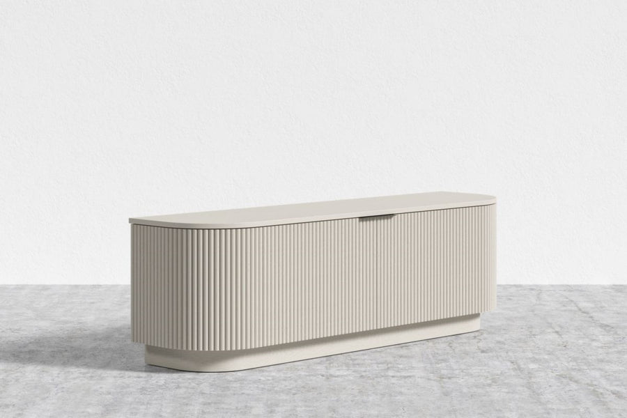 Valencia Flutra Wood Media Console, White