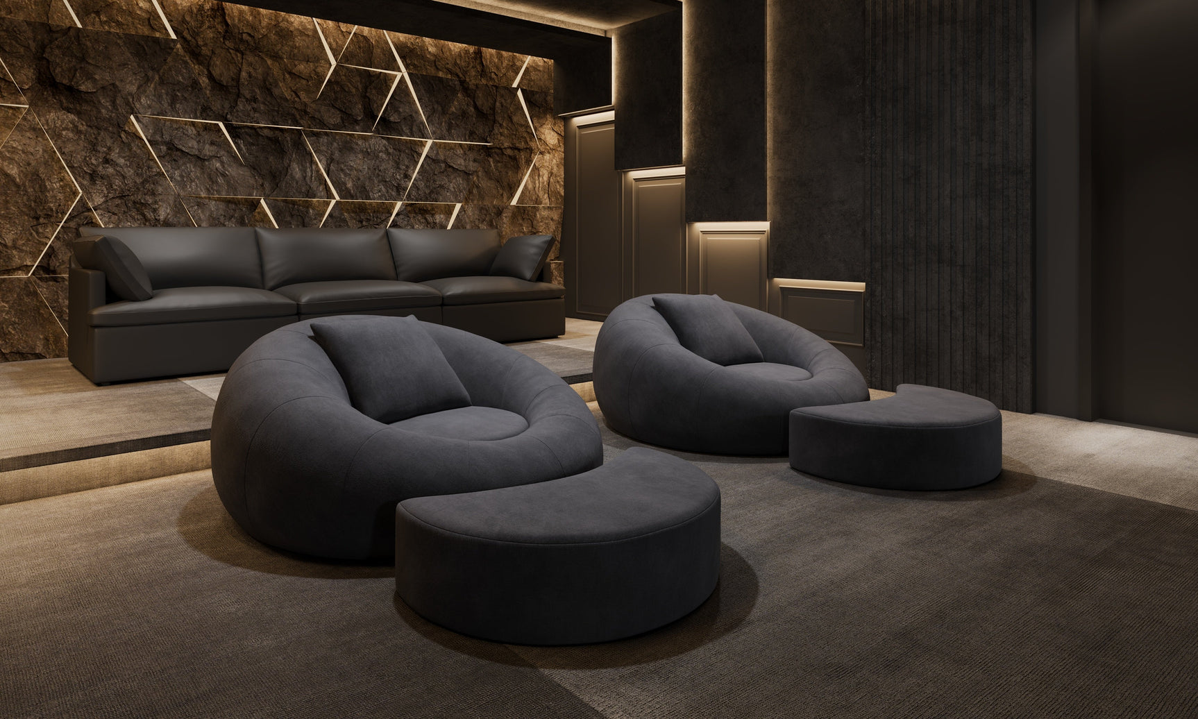 Grace Fabric Cuddle Seat with Footrest