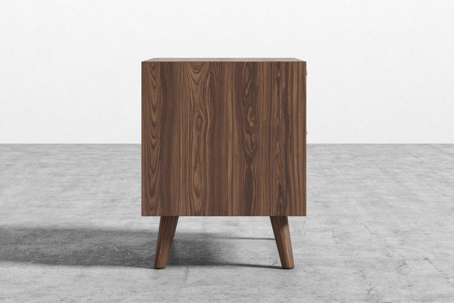 Valencia Greta Wood Nightstand, Walnut