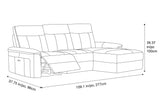 Heidi Leather Recliner Sectional Lounge